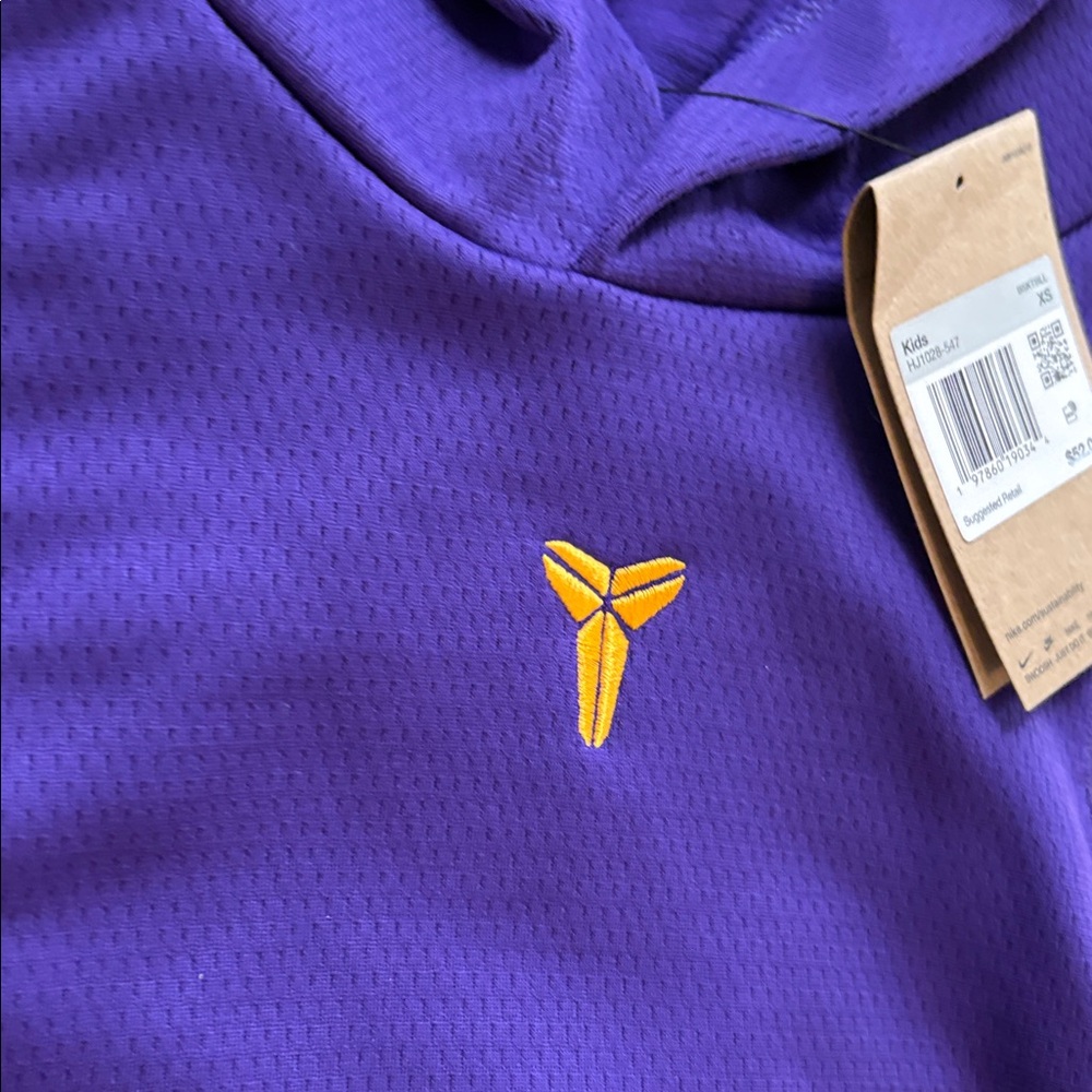 Nike Kobe Kids Purple and Yellow Hoodie size extra small new tags - Picture 7 of 16